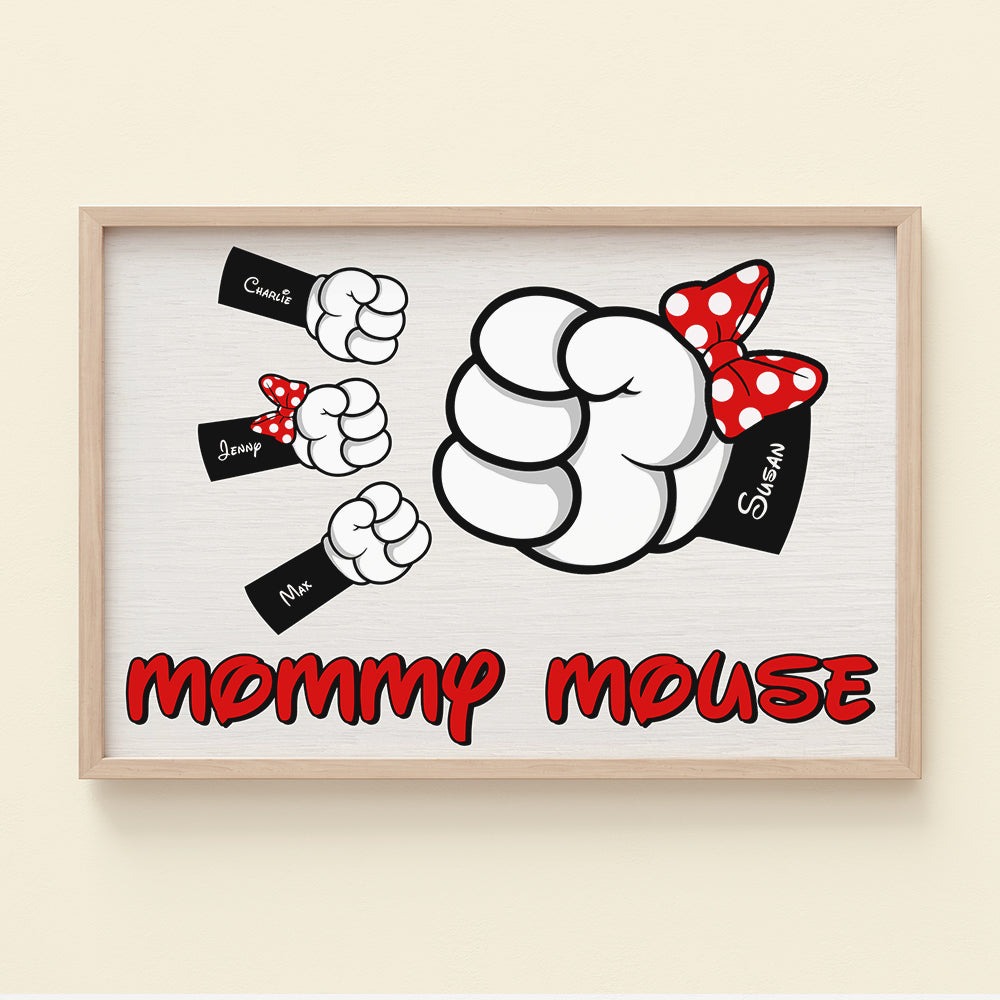 Personalized Gifts For Mom Canvas Print Mommy Mouse