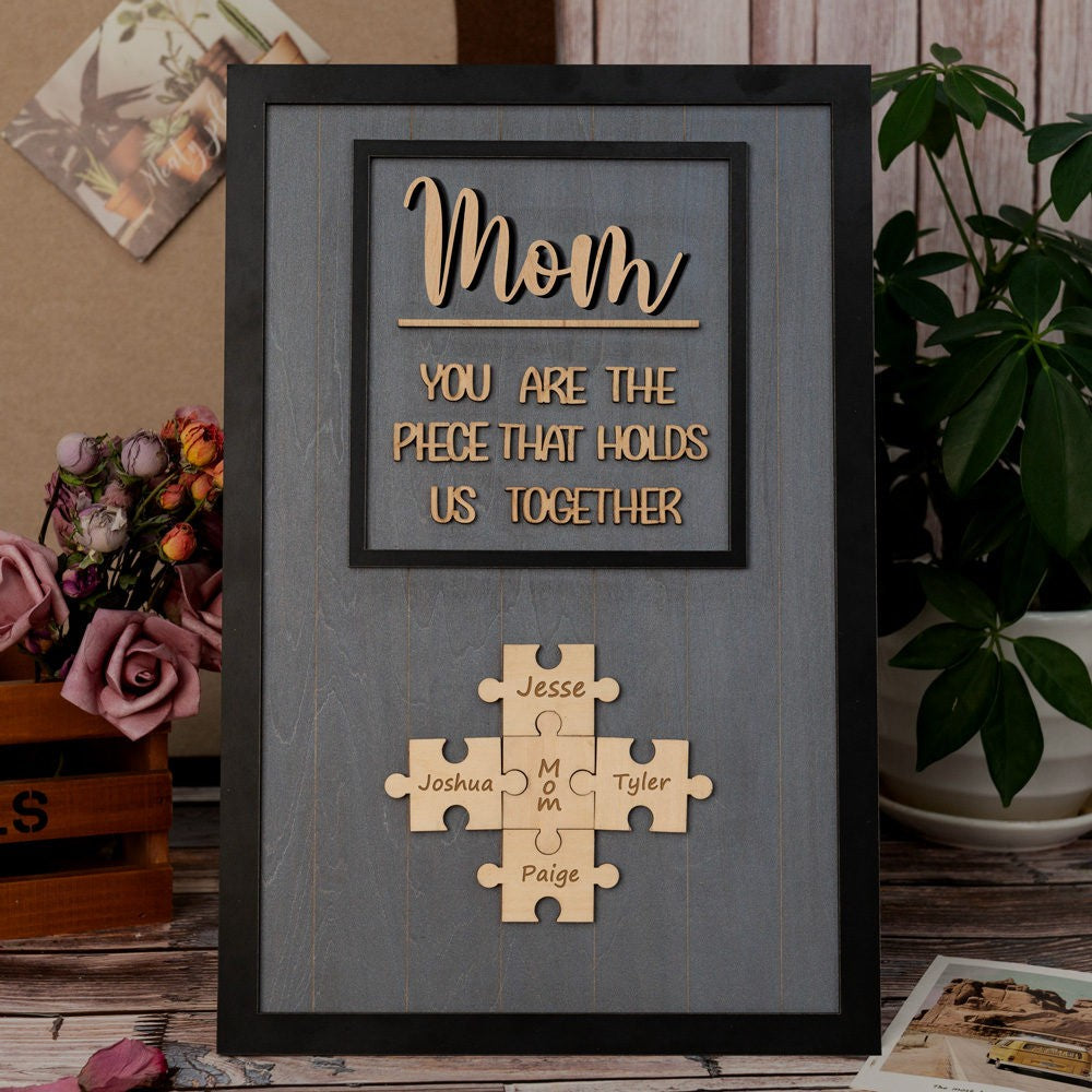 Mom Puzzle Sign Customized Gift For Mother's Day