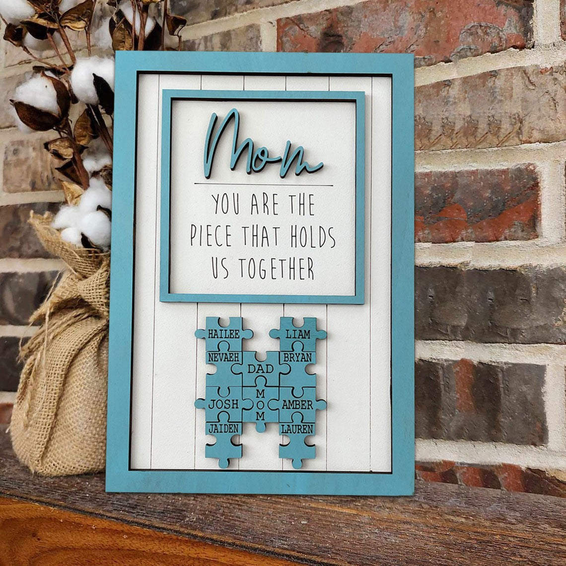 For Mom Puzzle Sign Personalized Mother's Day Gift