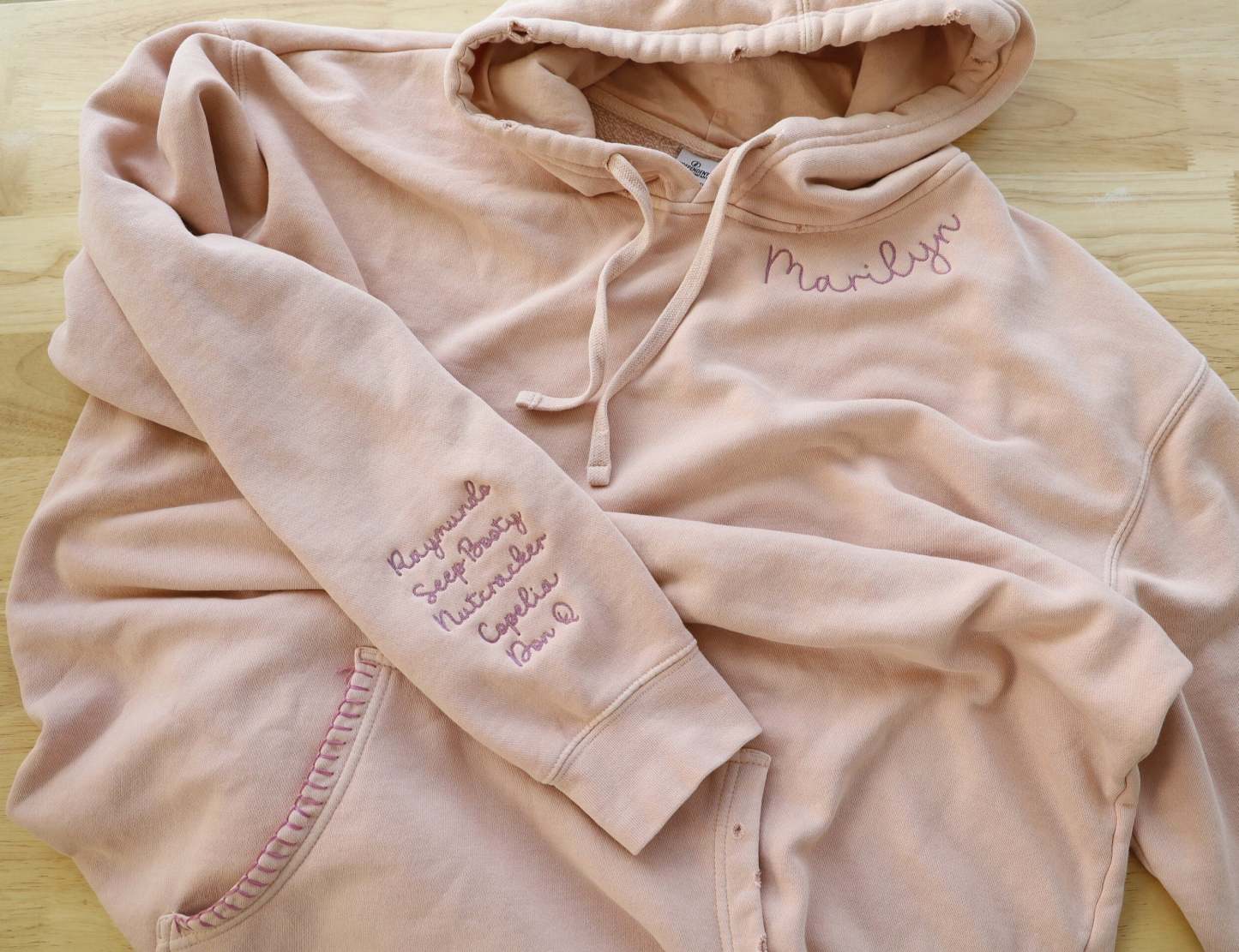 Vintage Custom Mama Embroidered Hand Distressed Hoodie\Sweatshirt-Mother's Day Gifts-Free Shipping!