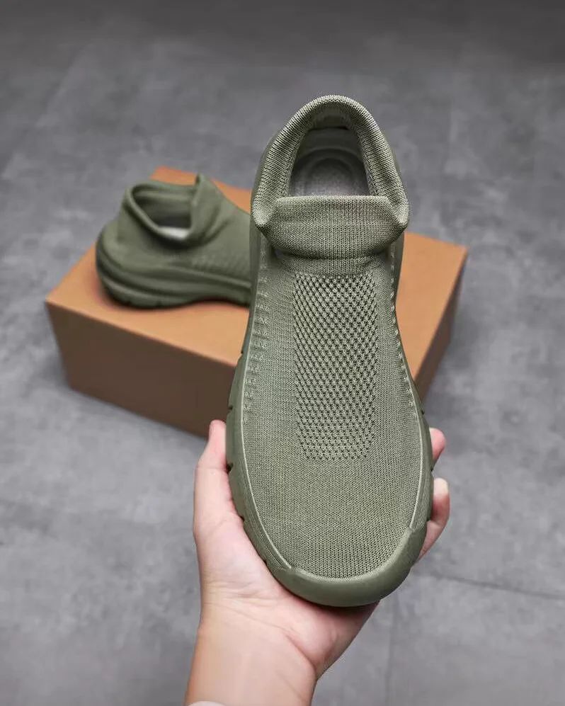 Men's Summer Breathable Knitted Mesh Casual Loafers,lightweight & Versatile Work Walking Sneakers, Black, Slip-on,-(Buy 2 Free Shipping✔️)