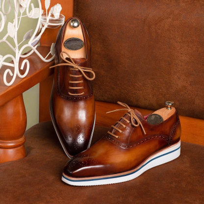 (⏰Limited Time Offer) Men's Smart Casual Wingtip Oxfords-(Buy 2 Free Shipping✔️)