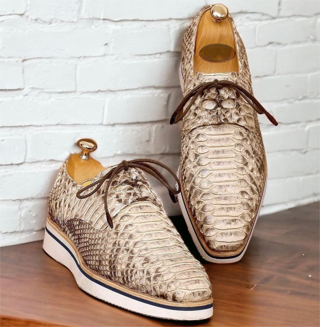 Original Cut Python Skin Top Men's Shoes-(Buy 2 Free Shipping✔️)