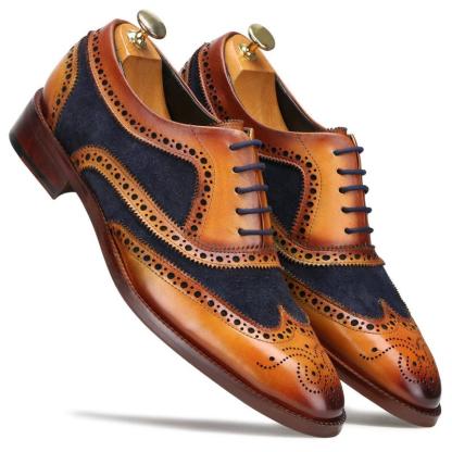 The London Wingtip Brogues In Hybrid Brown