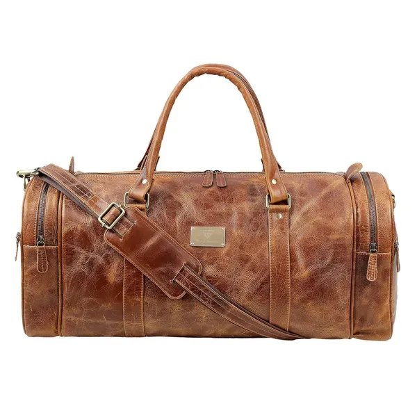 Aged Leather Adventurer Bag