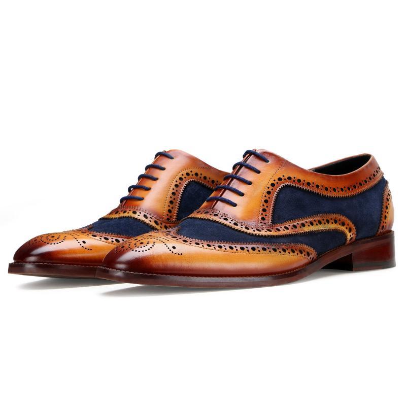 The London Wingtip Brogues In Hybrid Brown