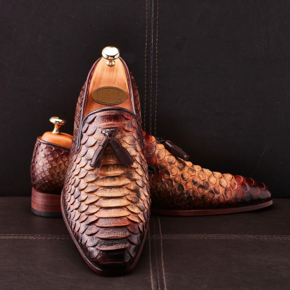 Genuine Python Tassel Loafers-(Buy 2 Free Shipping✔️)