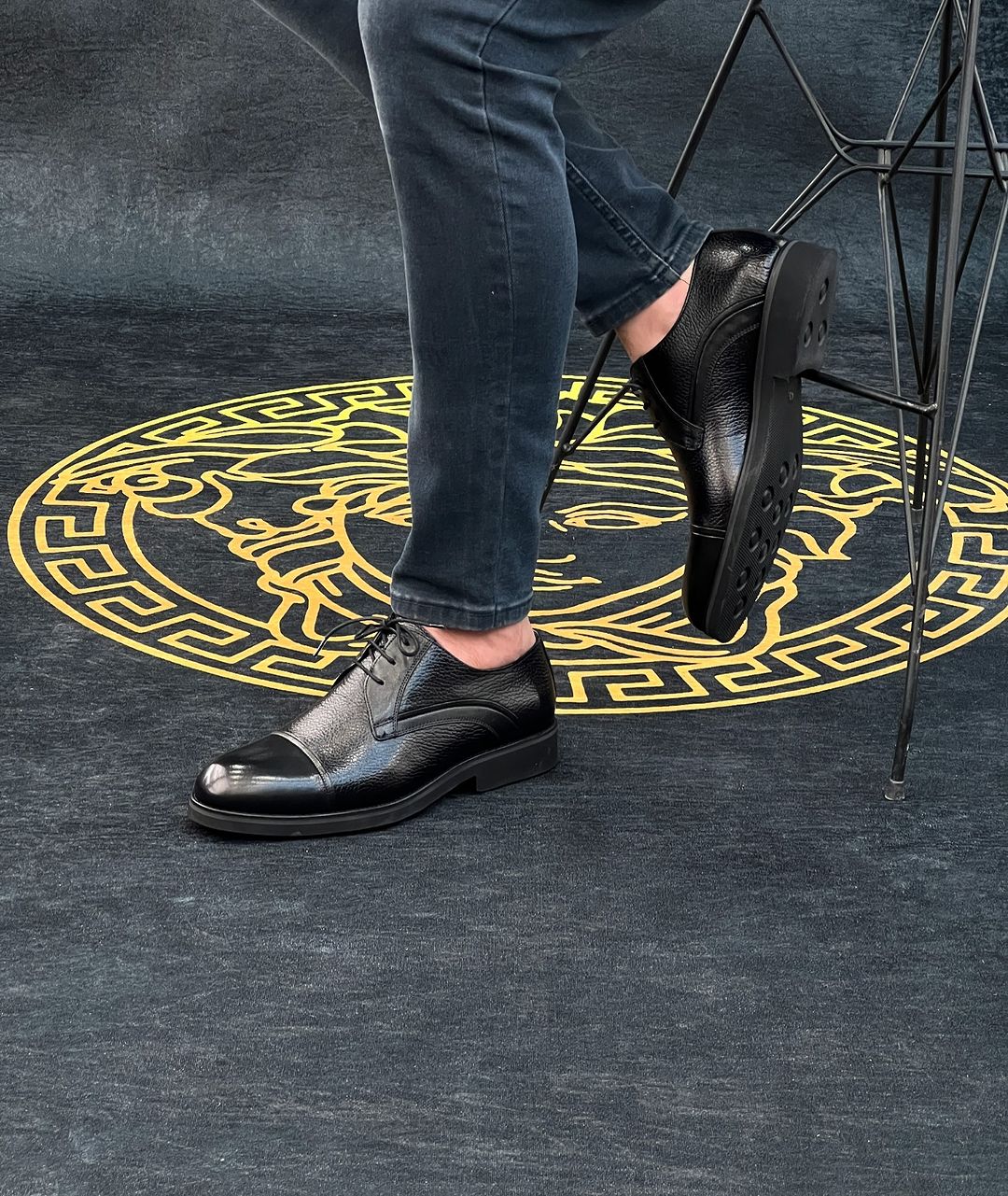 Men's Black Leather Shoes