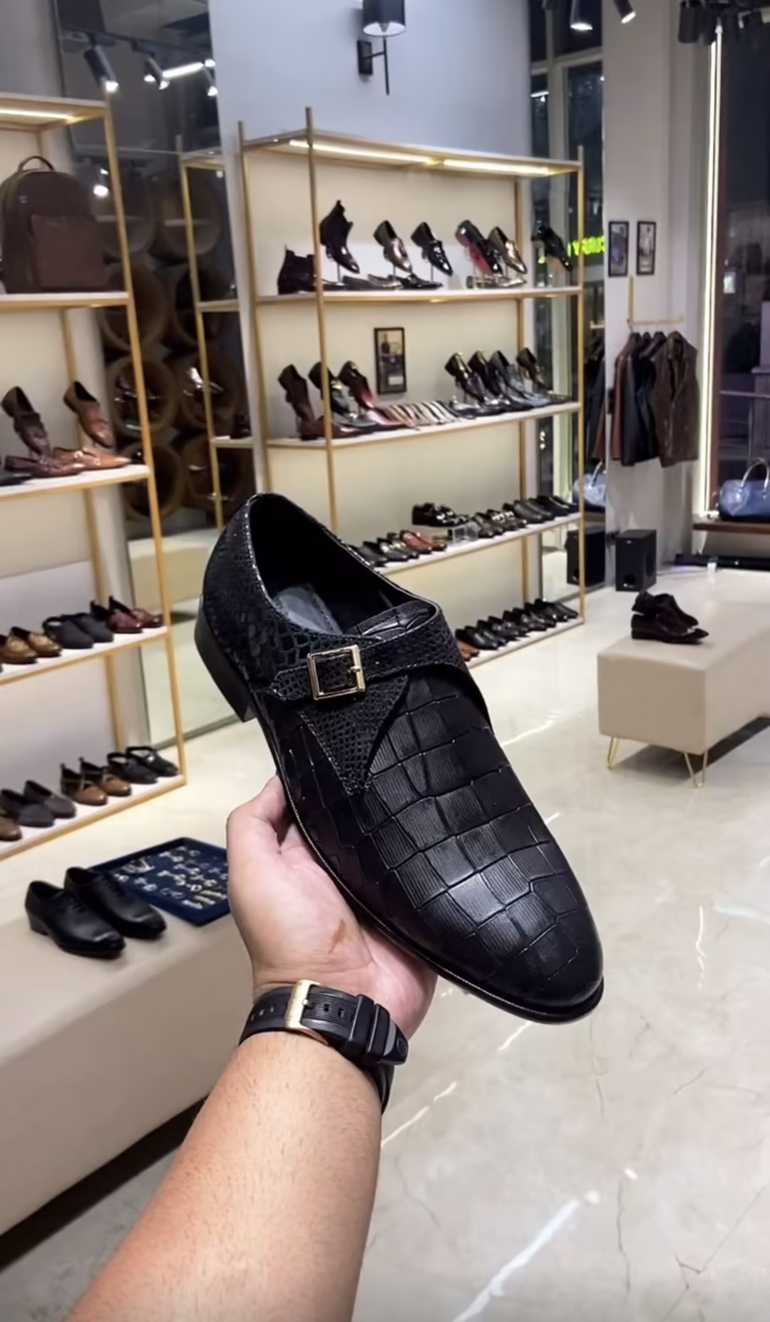 Men's Patterned Leather Shoes