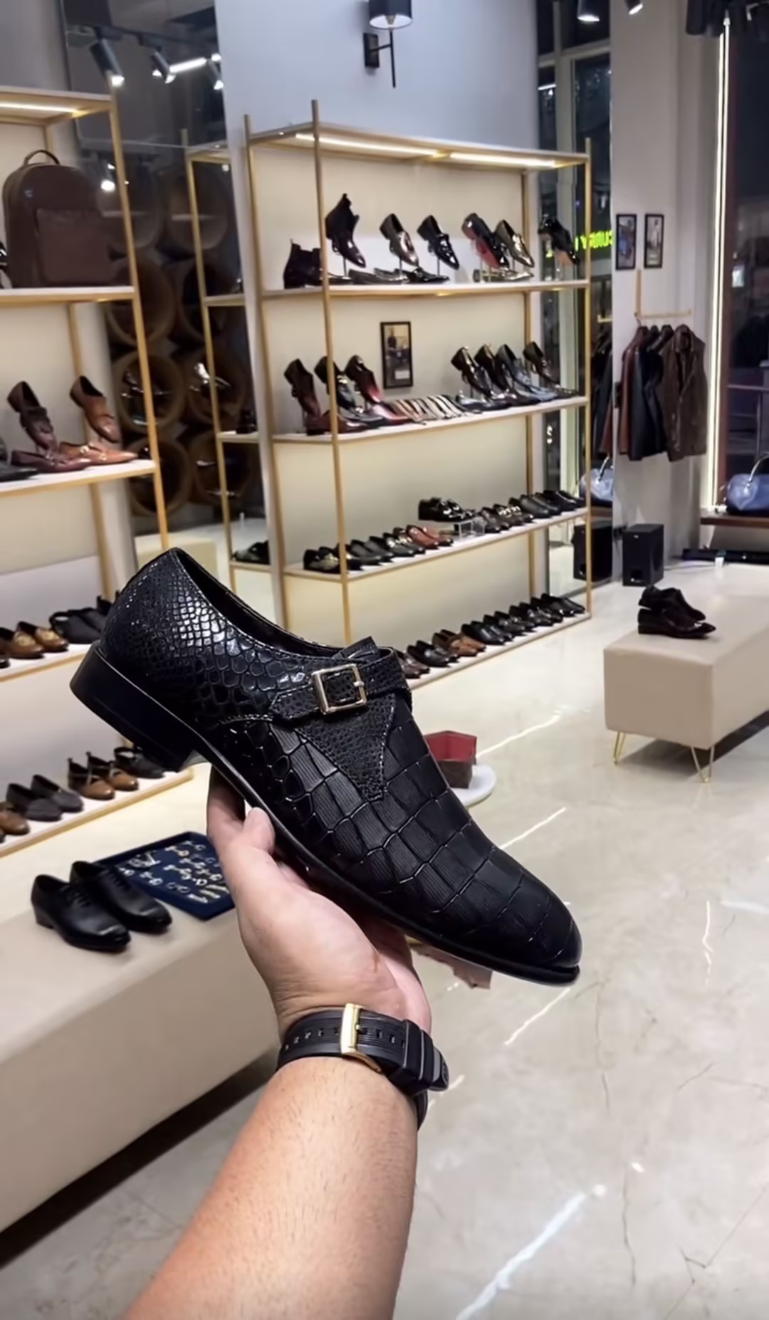 Men's Patterned Leather Shoes