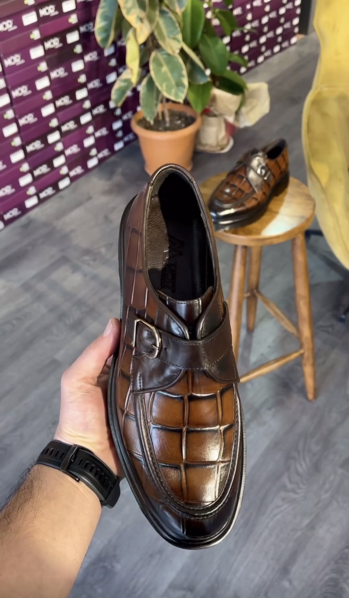 Men's Patterned Leather Shoes