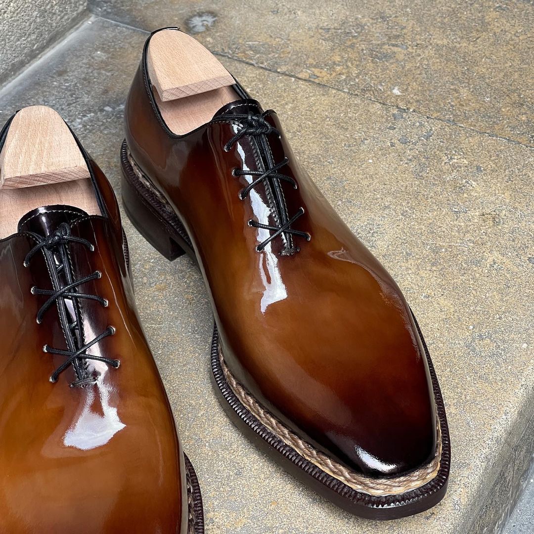 Patinated Patent Whole Cut - Caramel-(Buy 2 Free Shipping✔️)