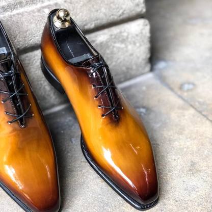 Patent Full-cut Cognac Brown Patient-(Buy 2 Free Shipping✔️)
