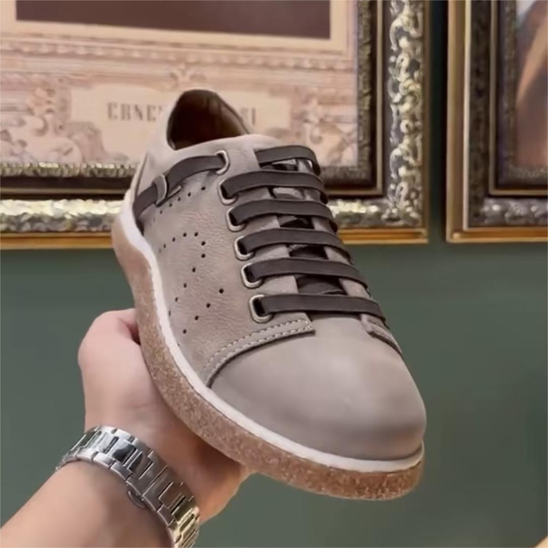 Handmade Khaki Sneakers-(Buy 2 Free Shipping✔️)