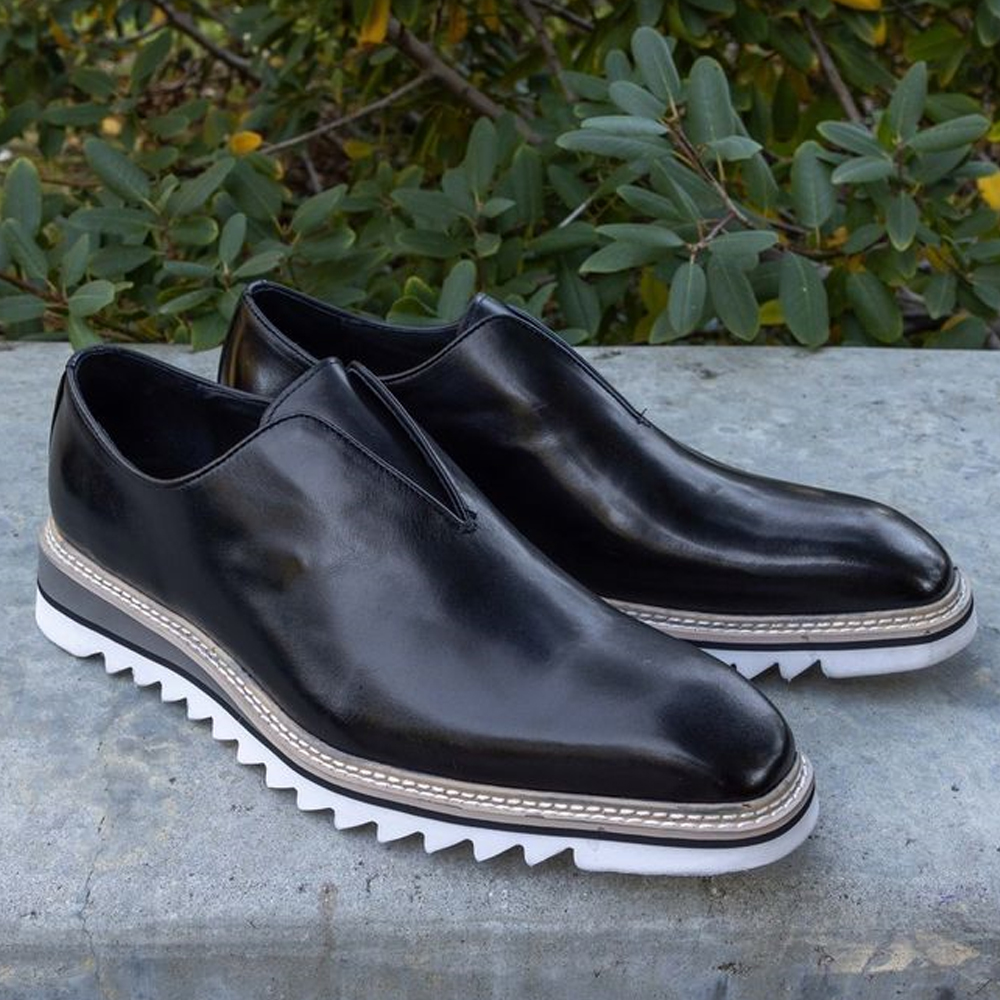 These Calfskin Slip-On Laceless Loafers Feature Full Leather Lining, A Clean Welt AND Lightweight Rubber Soles-(Buy 2 Free Shipping✔️)