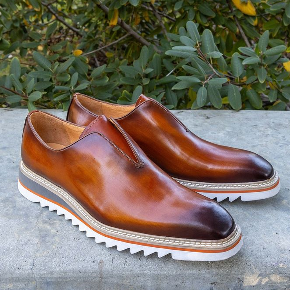 These Calfskin Slip-On Laceless Loafers Feature Full Leather Lining, A Clean Welt AND Lightweight Rubber Soles-(Buy 2 Free Shipping✔️)