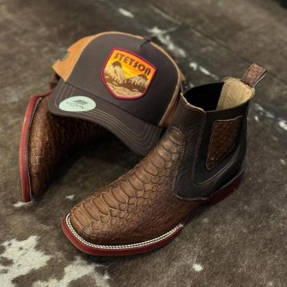 New Python Leather Boots