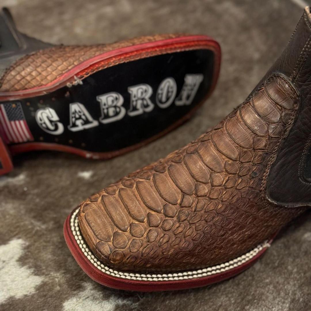 New Python Leather Boots