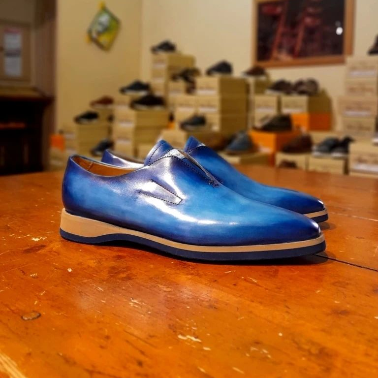 The Latest Shoes In Blue Or Rum