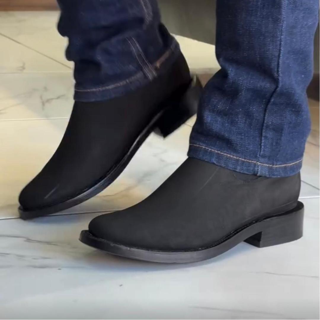 Solid Color Boots Denim Boot