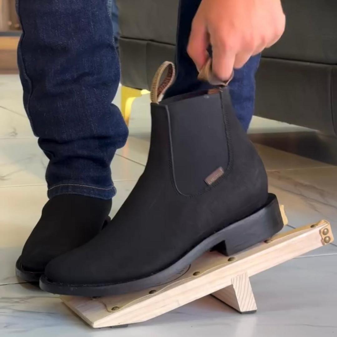 Solid Color Boots Denim Boot