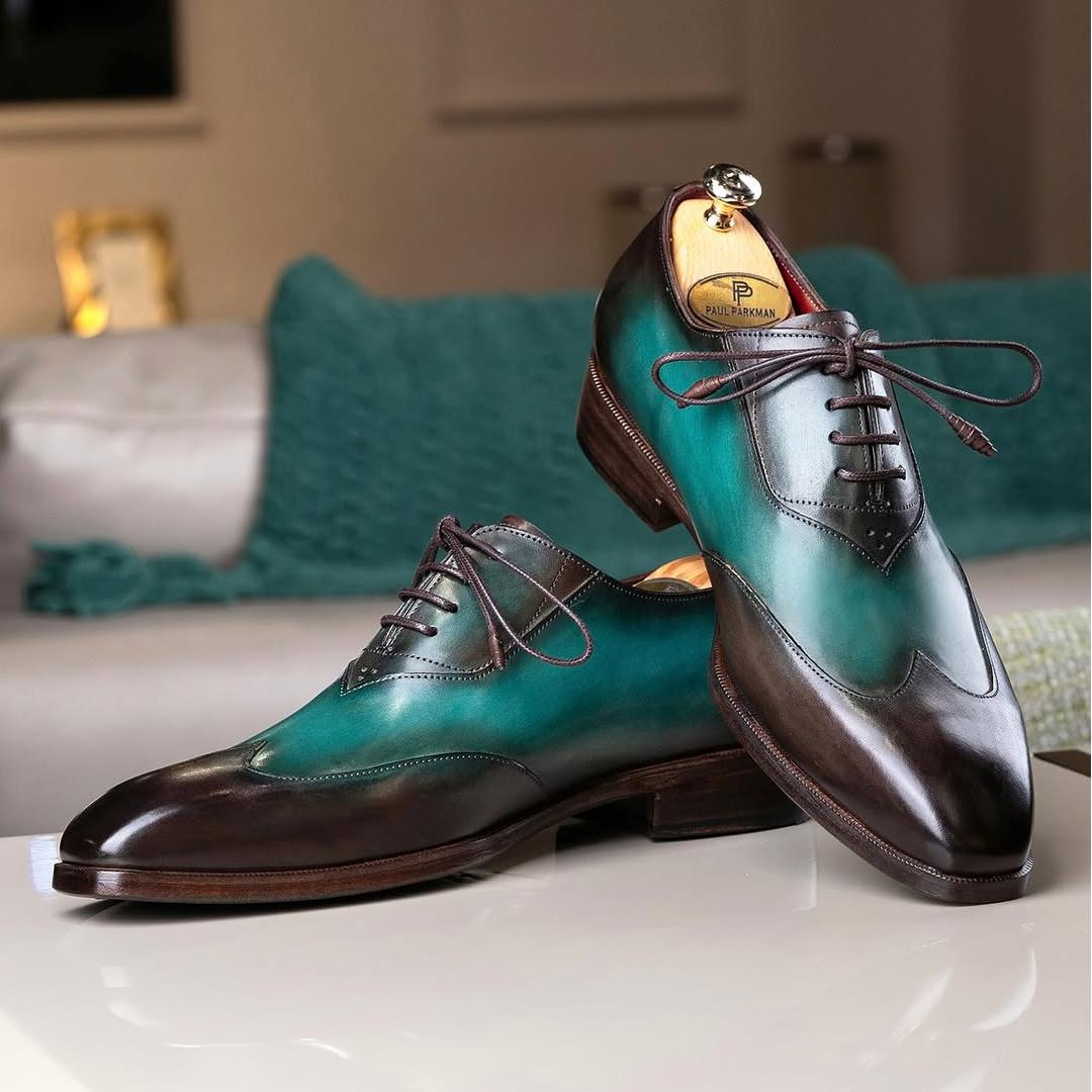 Patina Leather Wingtip Oxford