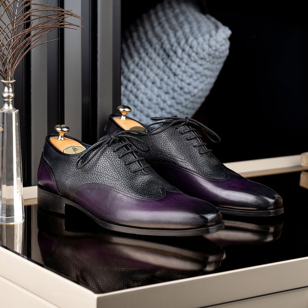 Patina Leather Wingtip Oxford