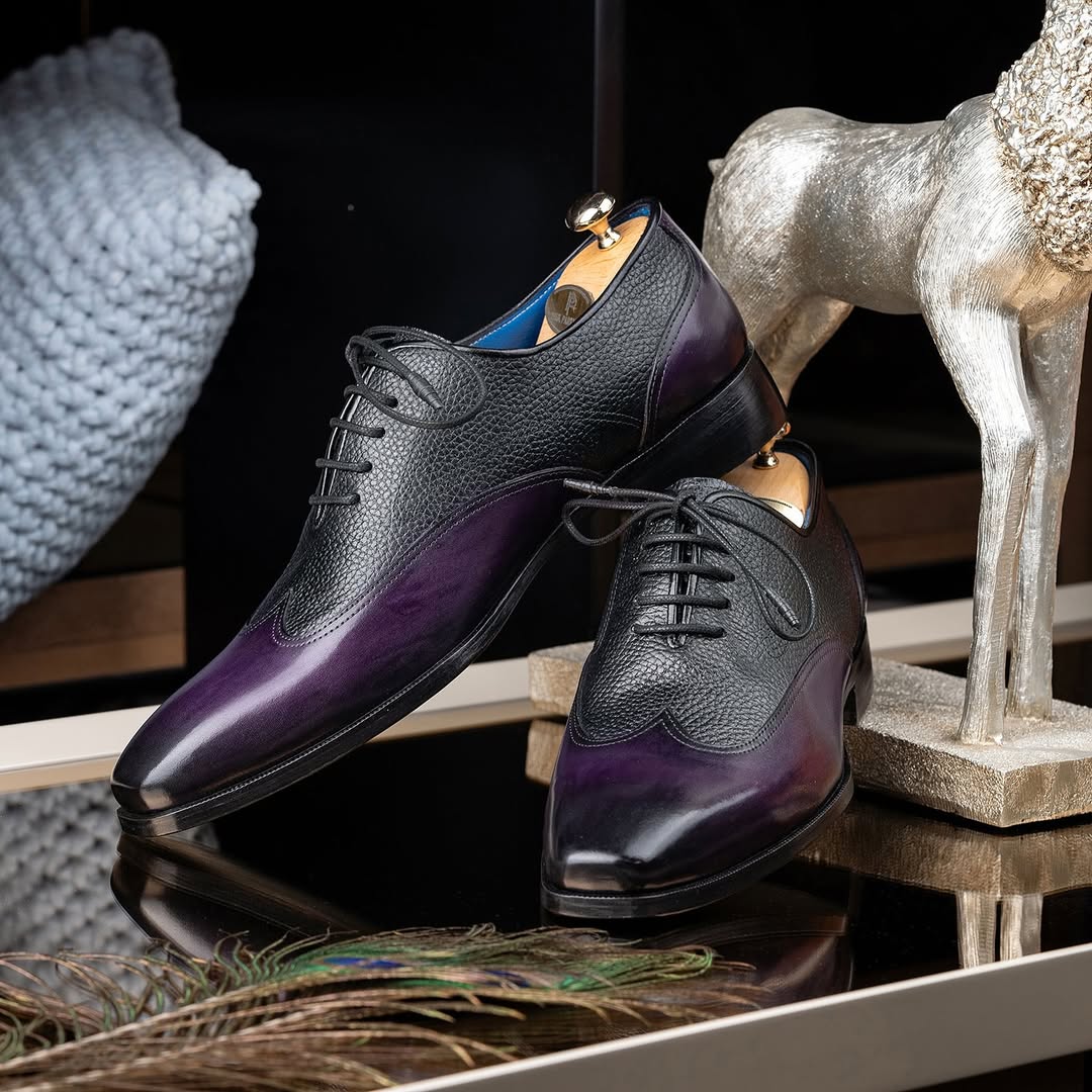 Patina Leather Wingtip Oxford