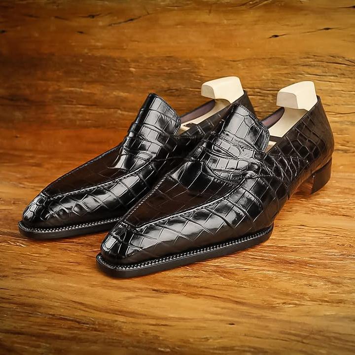 Butterfly Loafer In Louisiana Alligattor Brown By Maestro