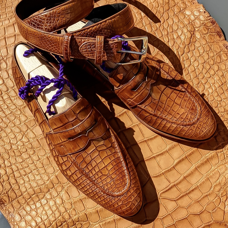 Ascot Sinatra - Calf And Alligator Leather