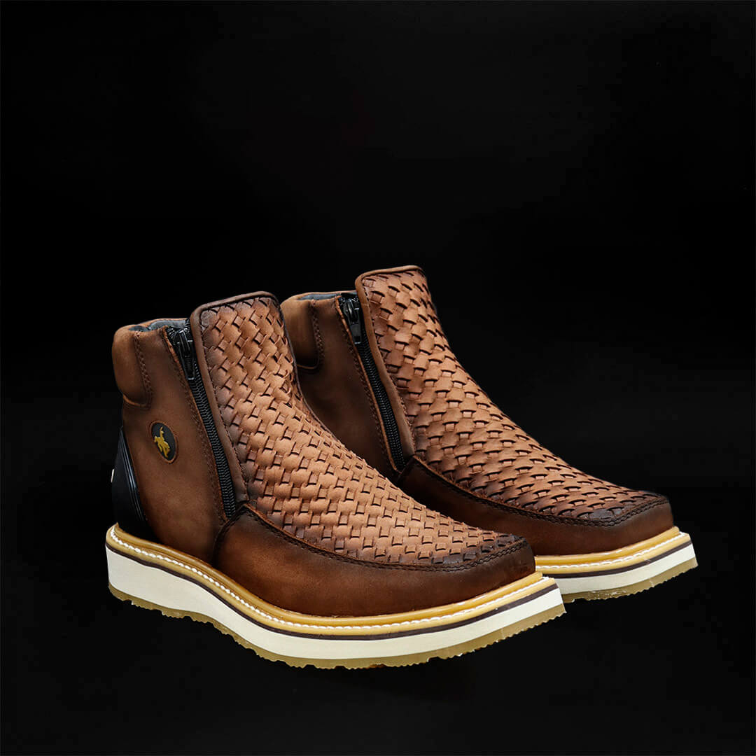 Double-Zip Petatillo Brick Boot