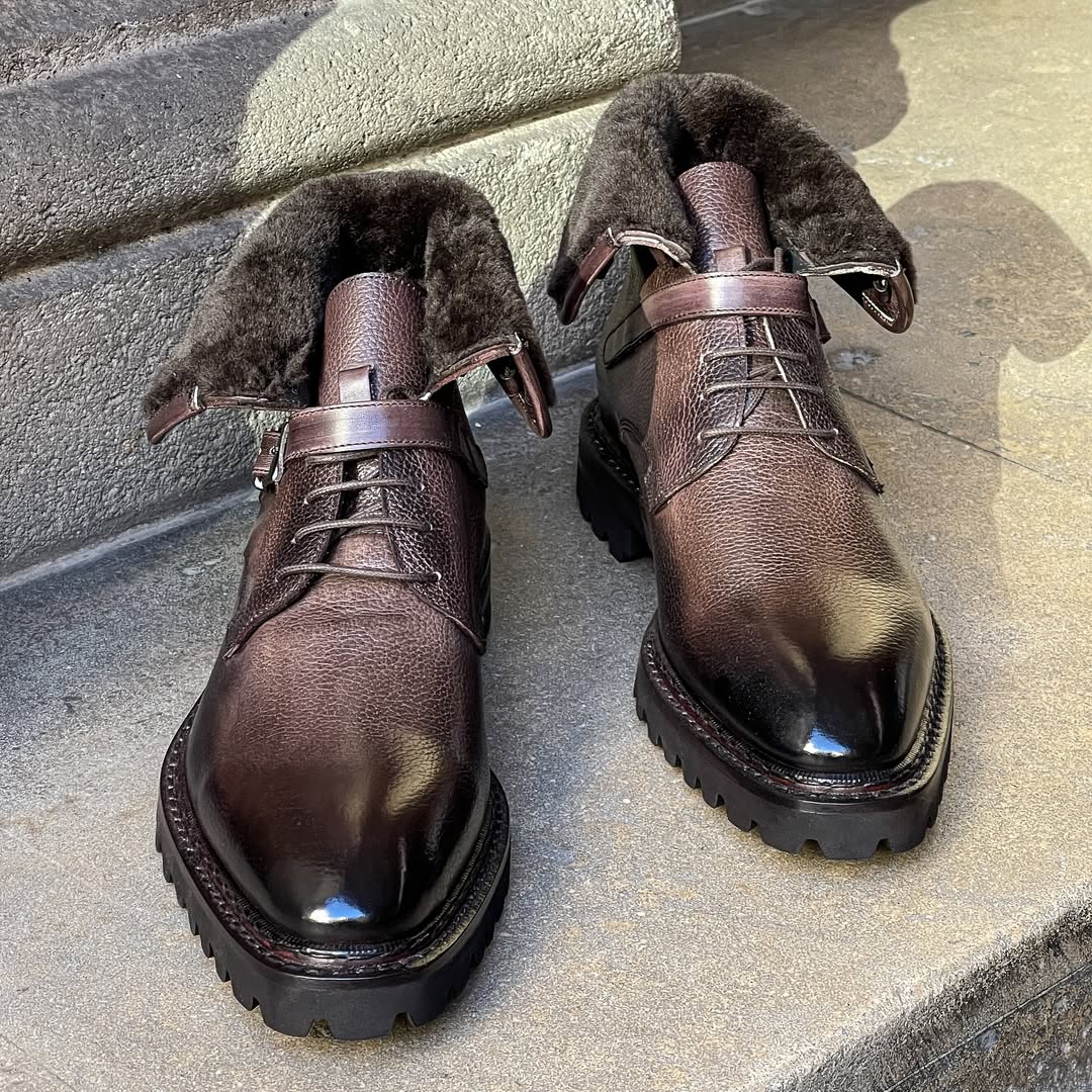 Jager Boots, Winter Chocolate Brown Patina