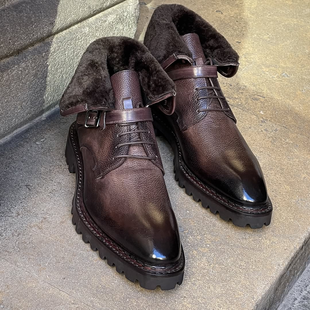 Jager Boots, Winter Chocolate Brown Patina