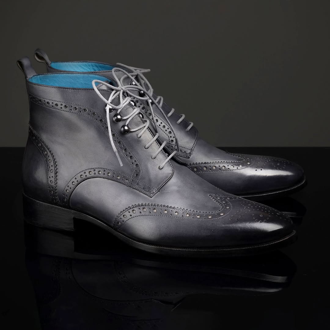 Wingtip Ankle Boots