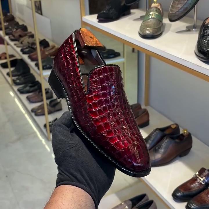 Latest Red Business Leather Shoes