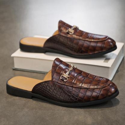 Handmade Leather Crocodile Pattern Men's Shoes-(Buy 2 Free Shipping✔️)