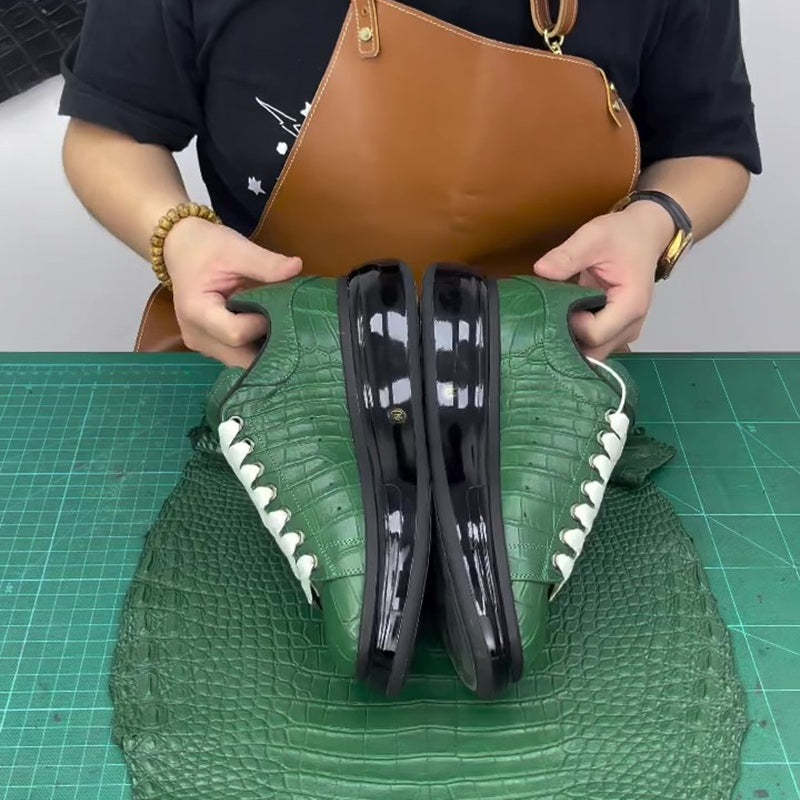 Green Alligator Sneakers