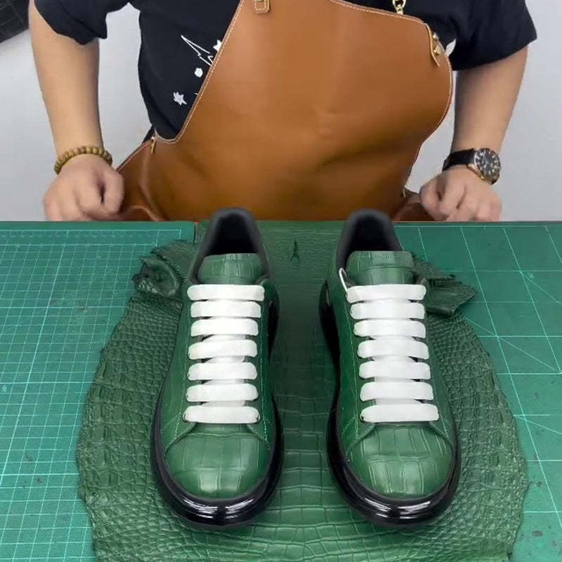 Green Alligator Sneakers
