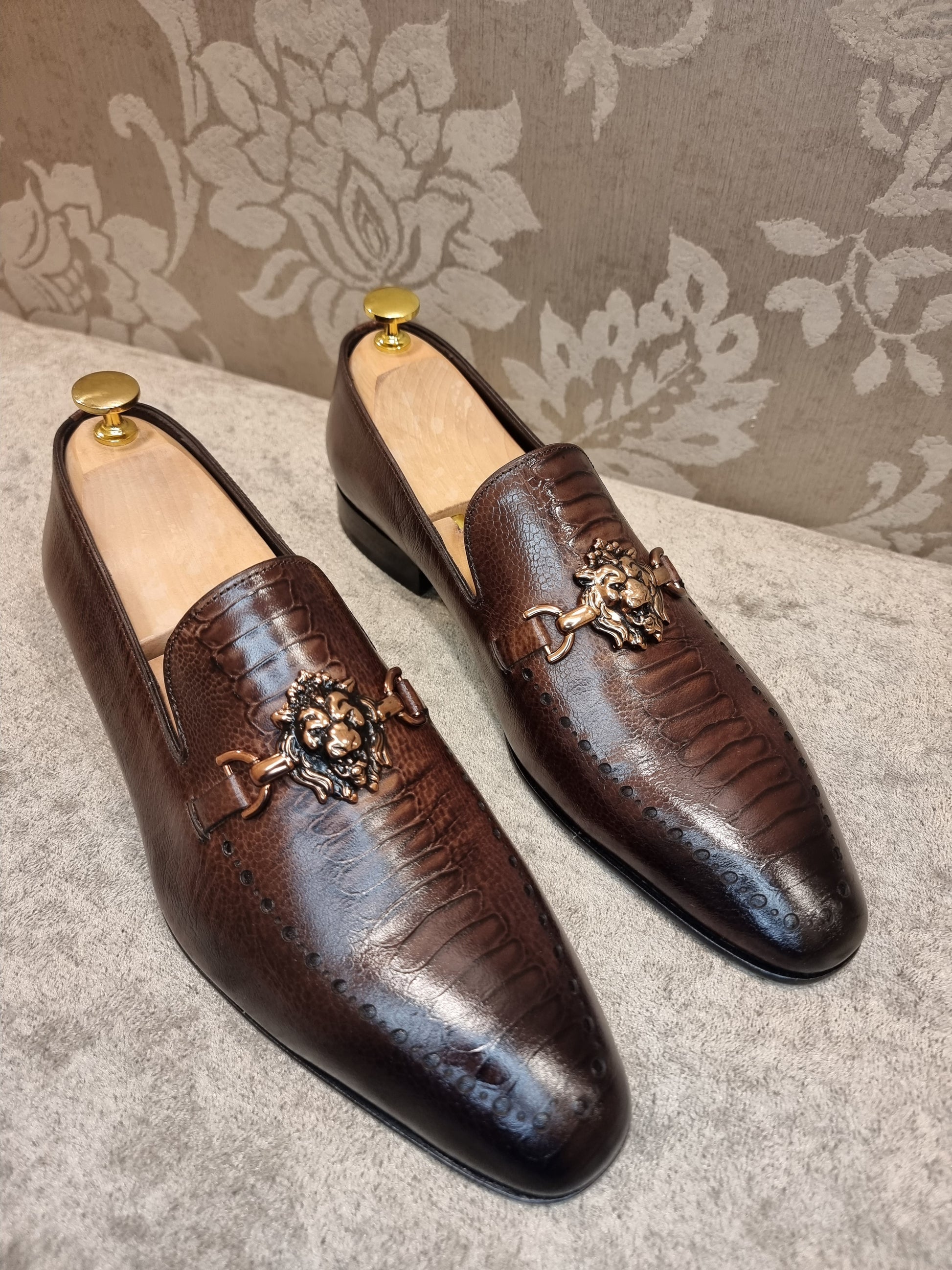 Brown Ostrich Leather-(Buy 2 Free Shipping✔️)