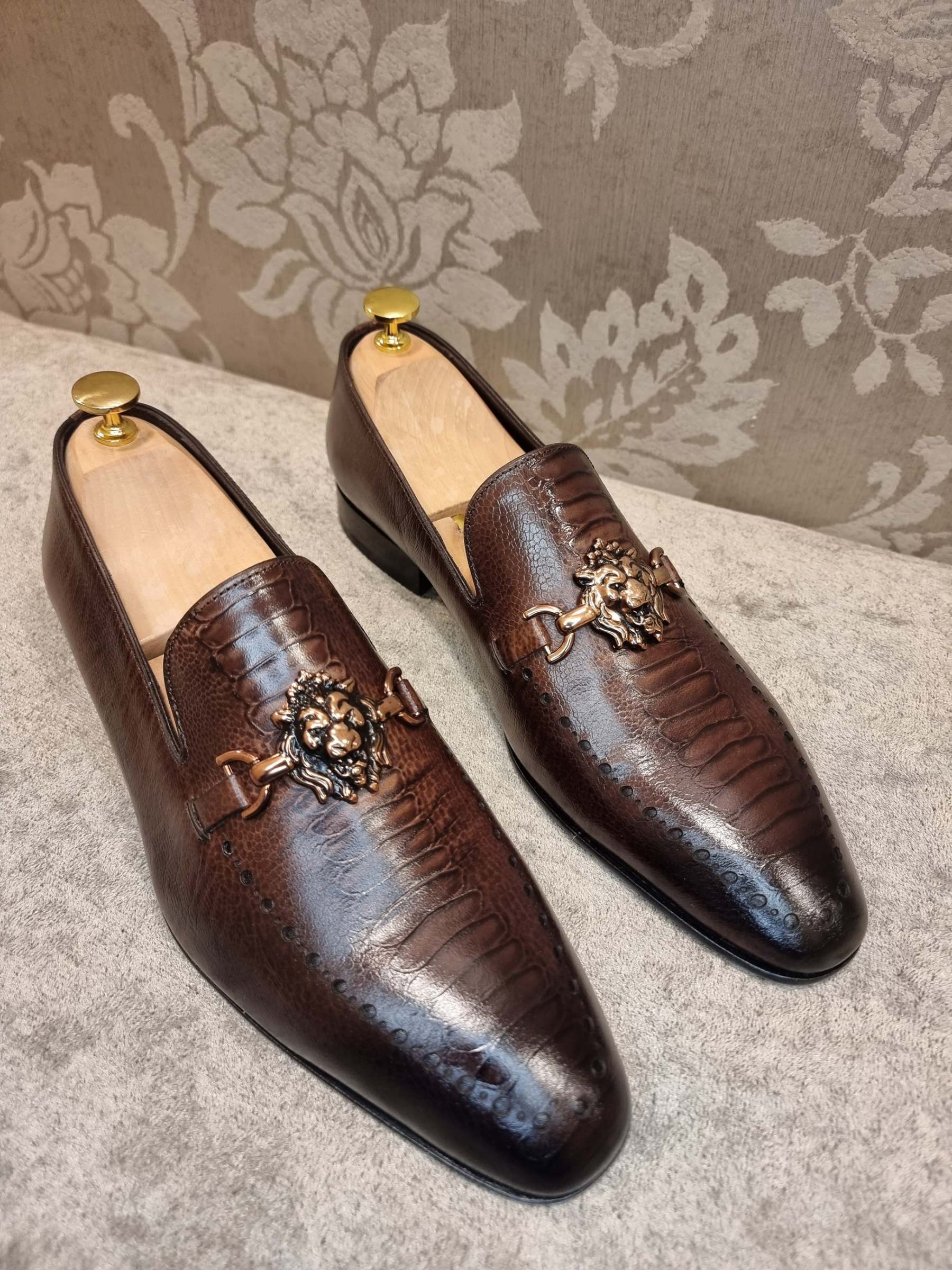 Brown Ostrich Leather-(Buy 2 Free Shipping✔️)