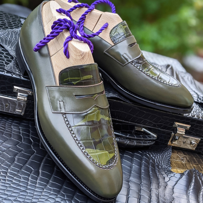 Ascot Sinatra - Calf And Alligator Leather