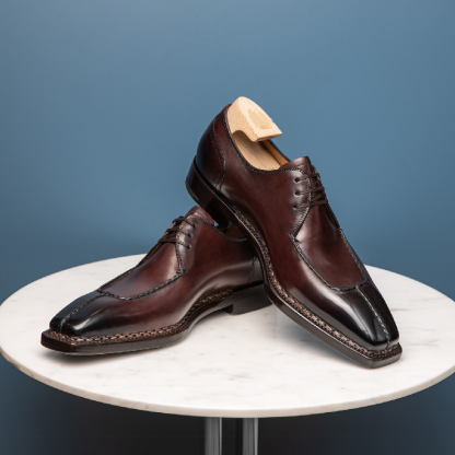 Handmade Men's Split Toe Leather Shoes