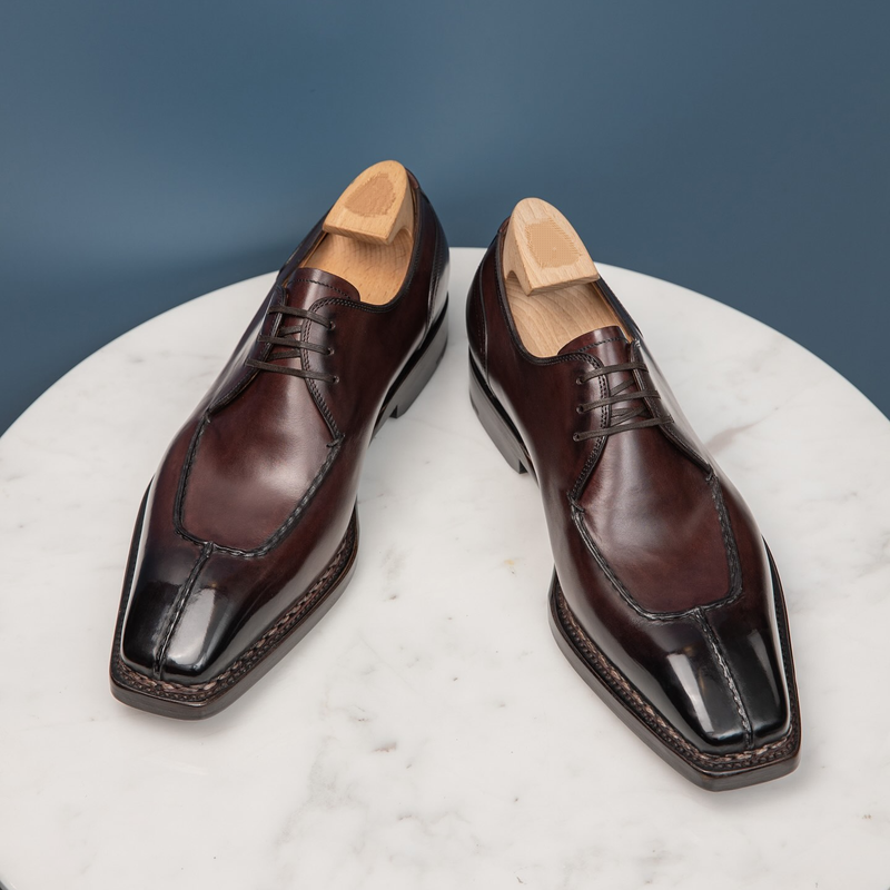 Handmade Men's Split Toe Leather Shoes