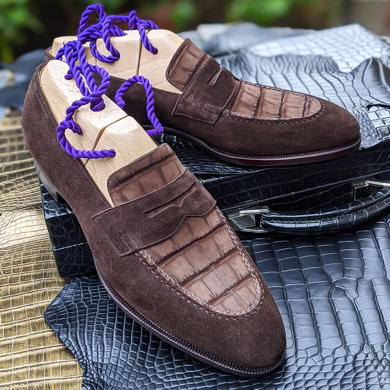 Ascot Sinatra - Calf And Alligator Leather