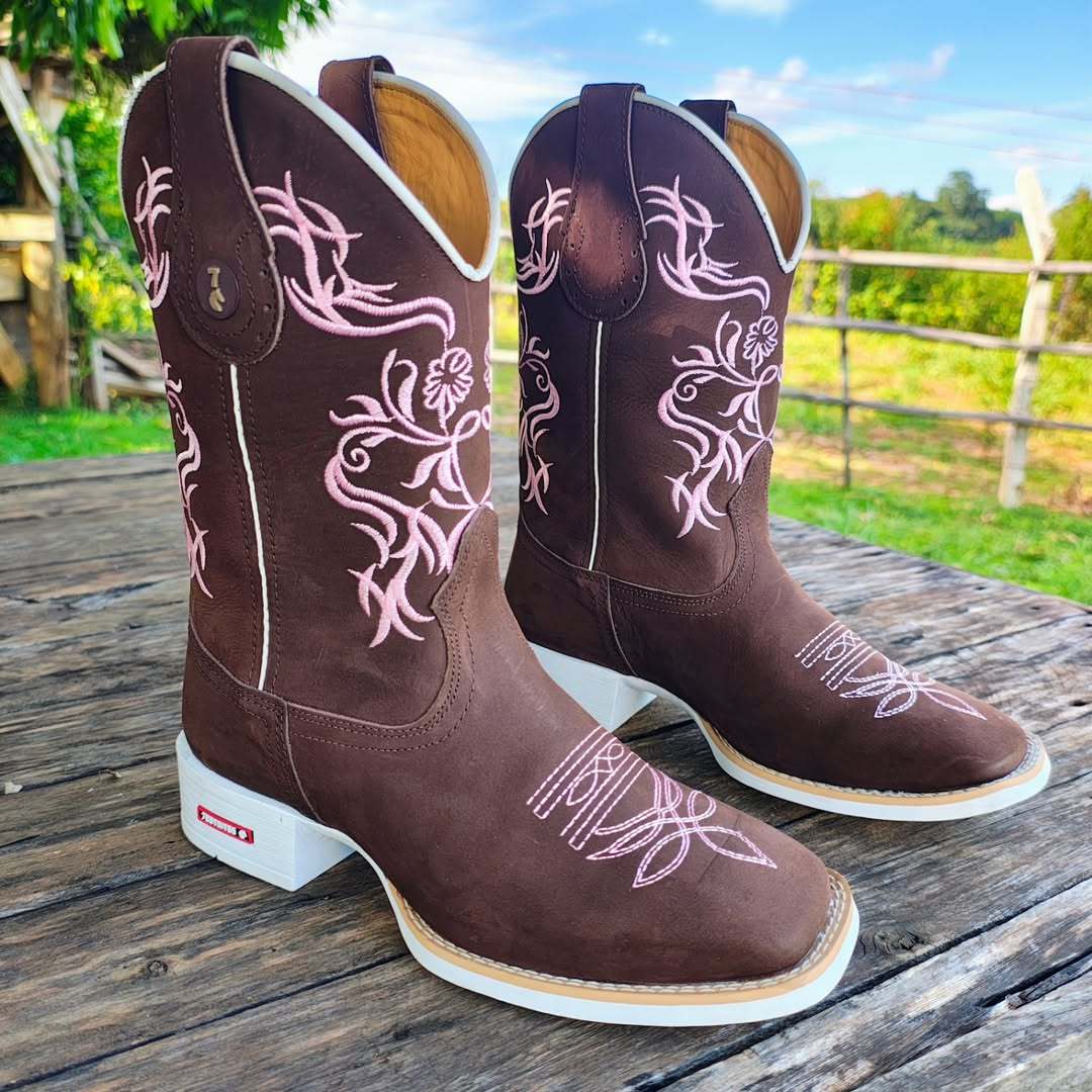 Florence Western Boots - Nescau Brown Leather