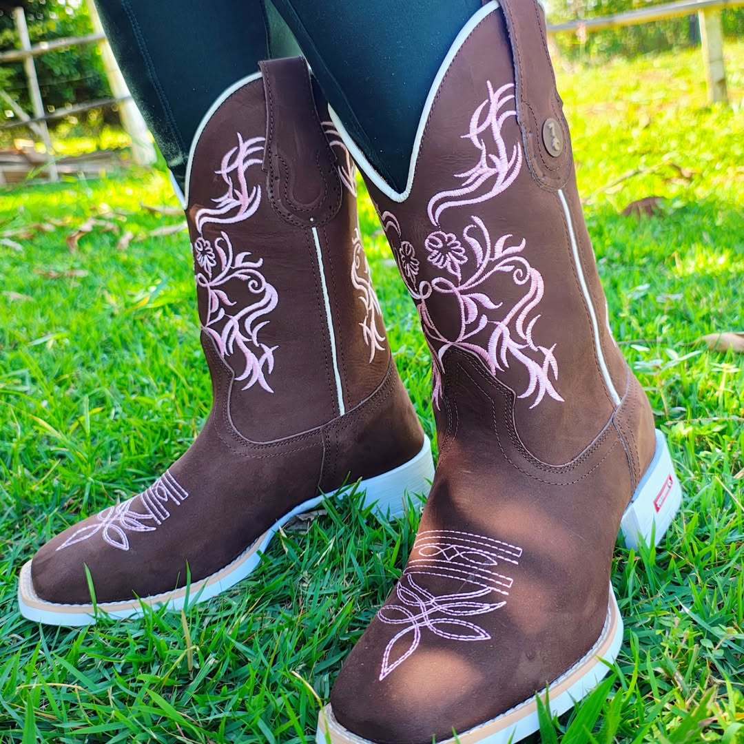 Florence Western Boots - Nescau Brown Leather