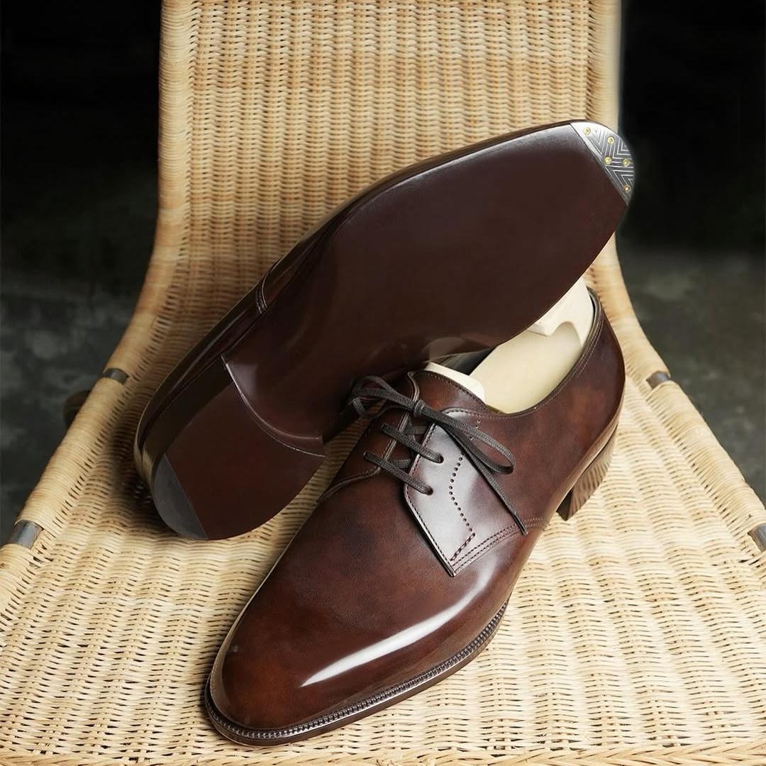 Antique Mahogany Leather Shoes