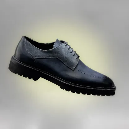 Derby Shoe With Rubber Commando Sole