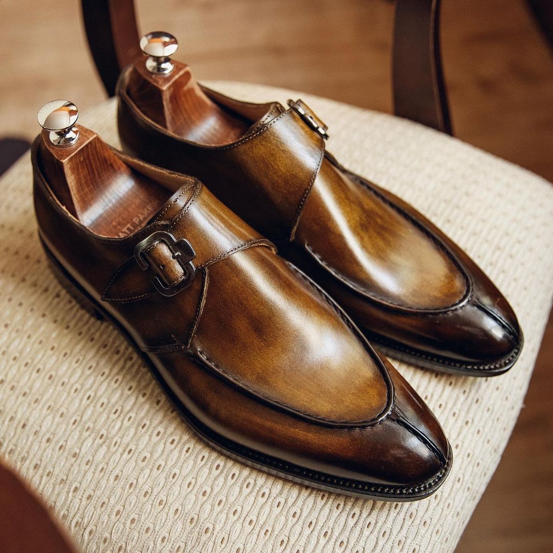 Italian Handmade Classic Genuine Leather Monk Shoes-(Buy 2 Free Shipping✔️) 