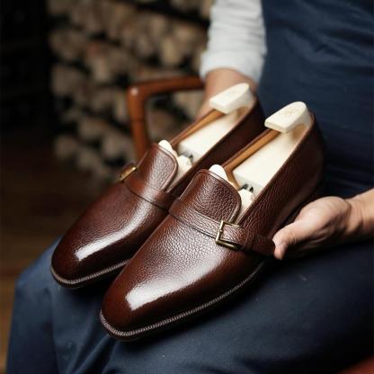 Chic Caramel Derby Loafers